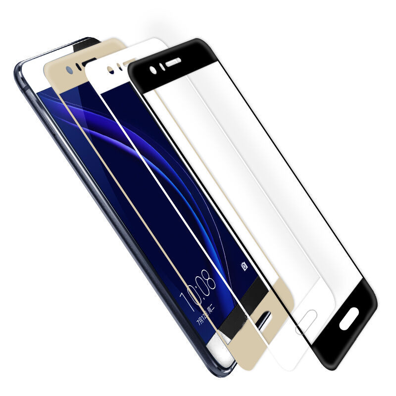 ESCASE 华为P10钢化膜 华为P10玻璃膜 全覆盖高清防爆防指纹手机贴膜 全屏钢化玻璃膜