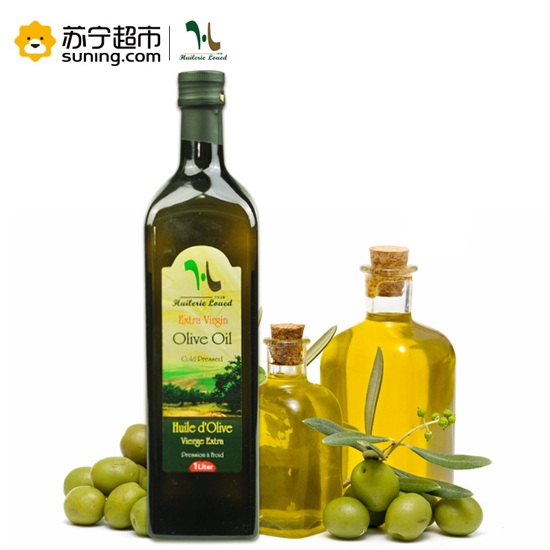 亨洛德 突尼斯原装进口特级初榨食用橄榄油1L