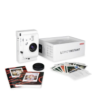 LOMO 乐魔 mini一次成像立拍立得 迷你相纸创意自拍即显相机(LI100 天堂白)