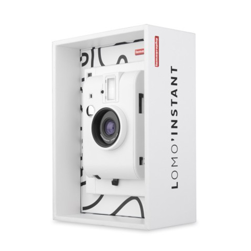 LOMO 乐魔 mini一次成像立拍立得 迷你相纸创意自拍即显相机(LI100 天堂白)