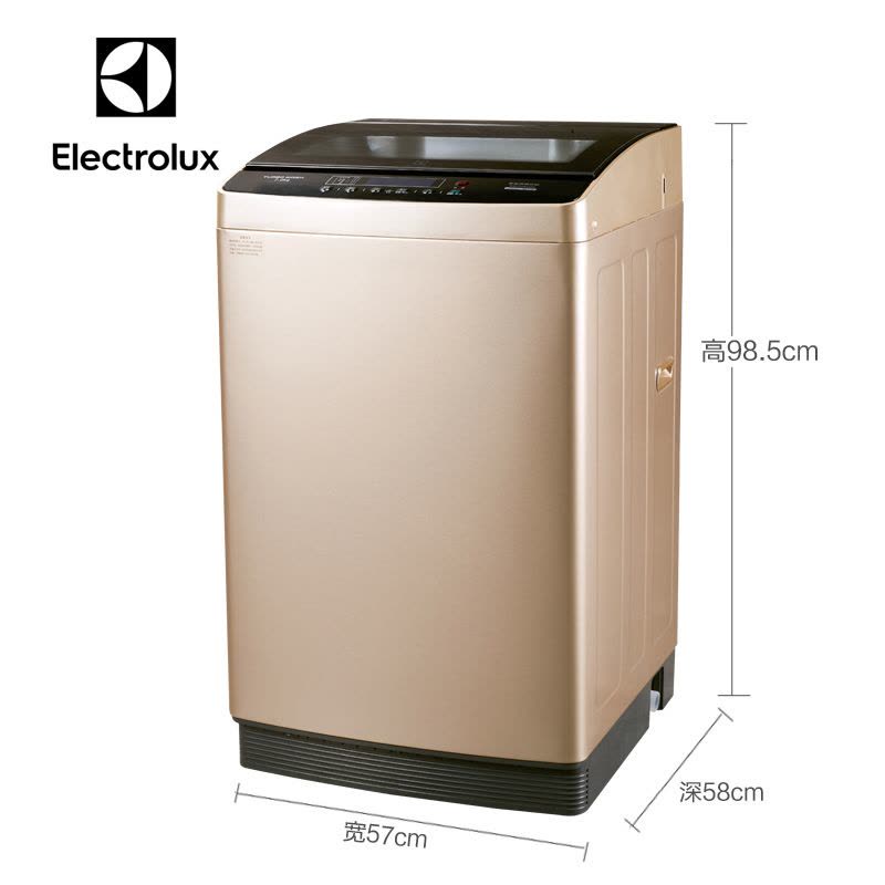 伊莱克斯/Electrolux EWT8021QG 8公斤全自动家用节能波轮洗衣机(香槟金)图片