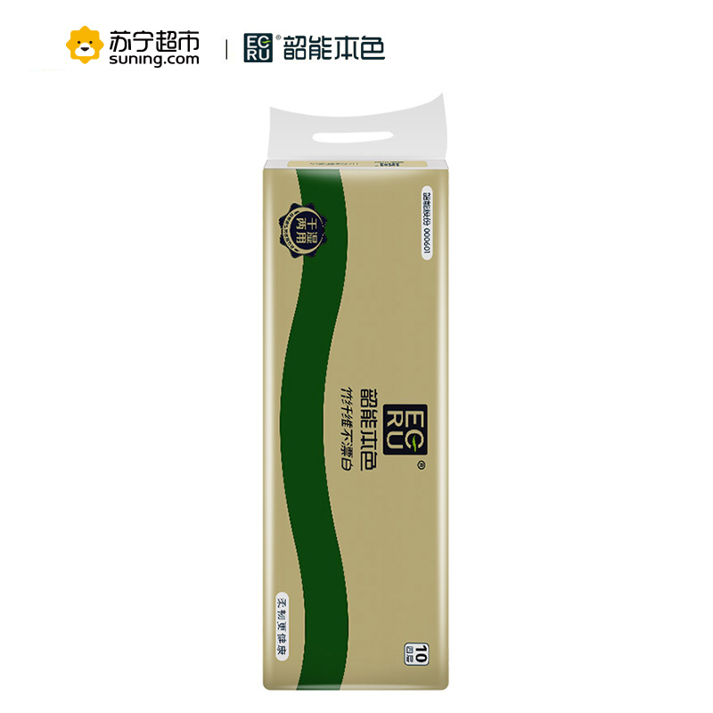 韶能本色 卫生纸 真情系列4层180g压花有芯卷纸*10卷高清大图