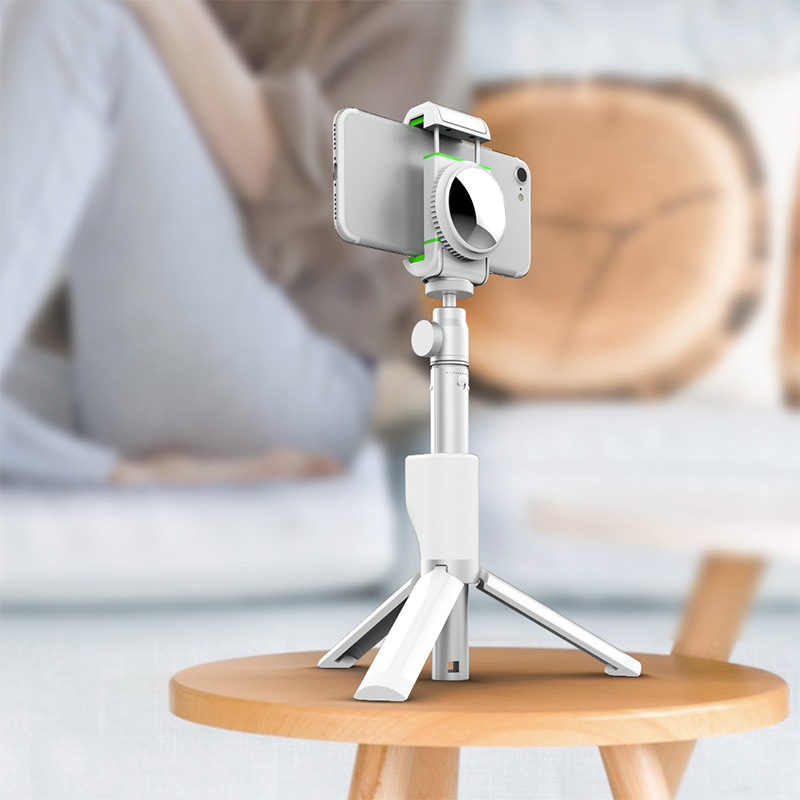 手机自拍杆 蓝牙自拍 三脚架自拍杆 折叠支架苹果6splus 5s华为p9自拍