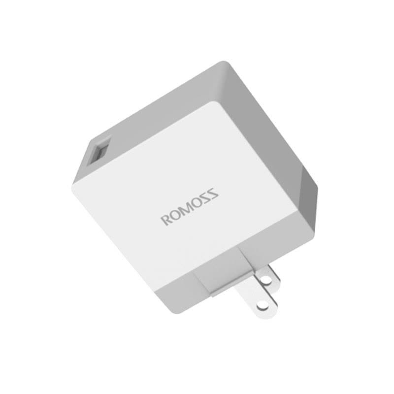 罗马仕(ROMOSS)AC11 适配器快充2.1A 手机/平板/移动电源充电器 USB电源适配器 可折叠充电头 白色图片