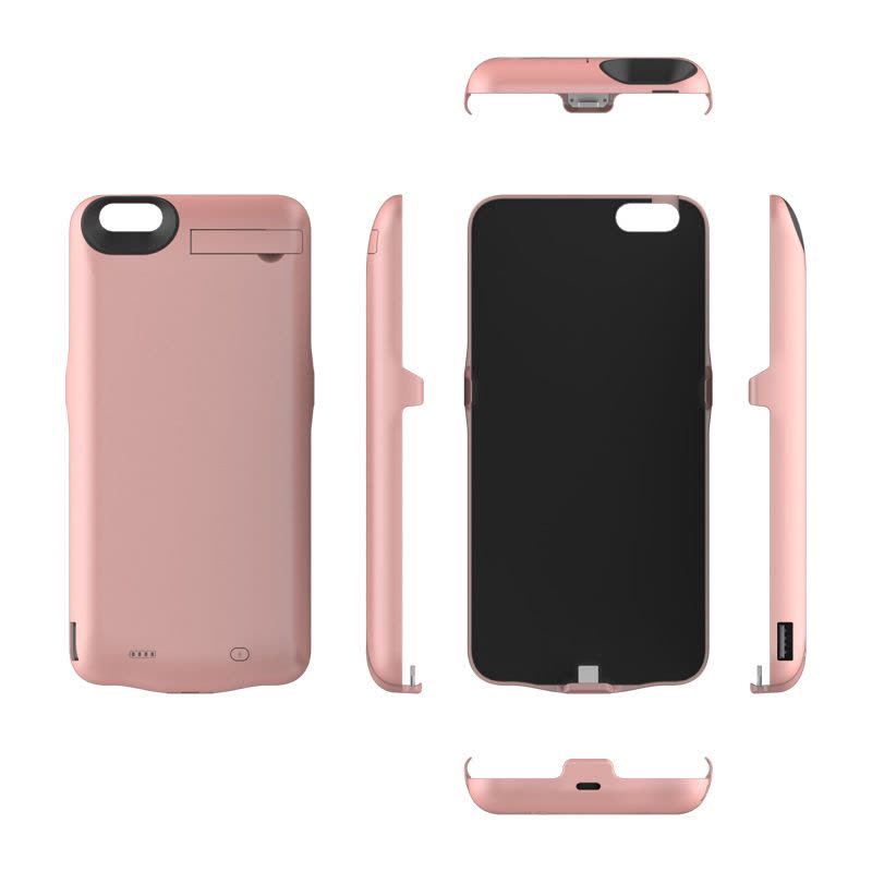 罗马仕(ROMOSS)EN100玫瑰金10000毫安苹果背夹电池 iPhone 6Plus/6S Plus充电图片