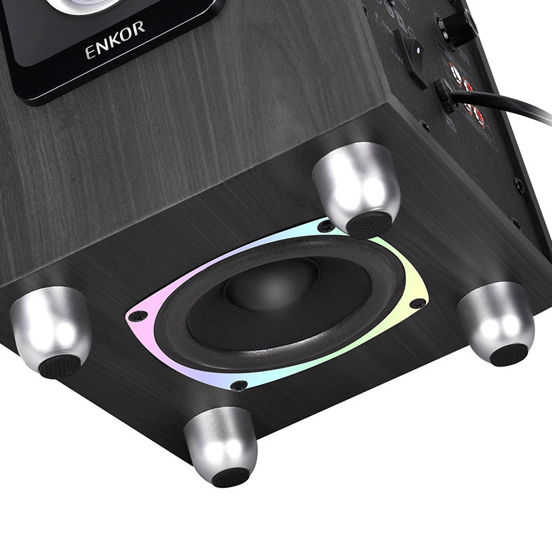 恩科(ENKOR)E800 多媒体电脑音箱木质2.1笔记本低音炮
