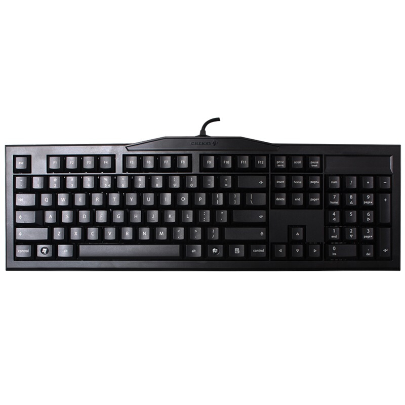 樱桃(Cherry)机械键盘MX-BOARD 2.0 G80-3800 黑色黑轴 吃鸡键盘高清大图
