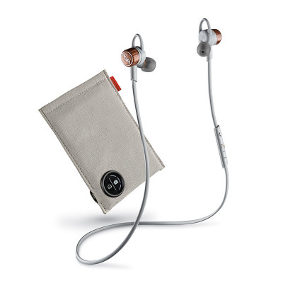 Plantronics/缤特力 BackBeat GO 3豪华版立体声音乐蓝牙耳机线控 橙灰色