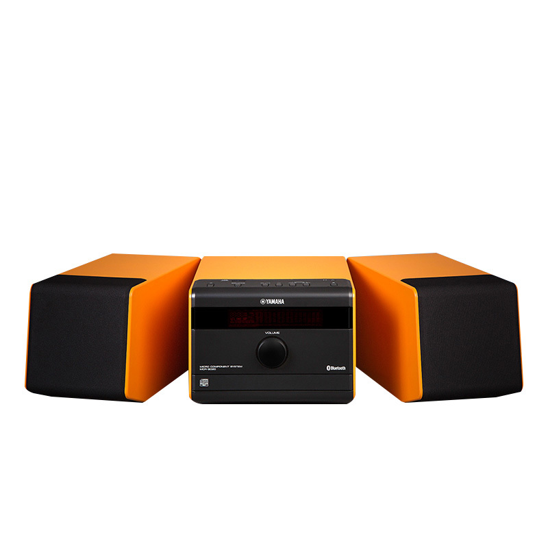 雅马哈(Yamaha)MCR-B020 迷你音响卧室迷你组合 CD播放机音箱组合套装 蓝牙/USB/FM 橙色