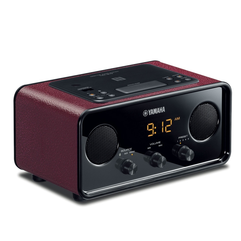 雅马哈(Yamaha)TSX-B72 迷你音响 蓝牙音箱 FM收音机床头闹钟 墨绿色