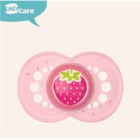 伊斯卡尔(Easy Care)婴幼儿安抚奶嘴仿母乳超软安睡型宝宝新生儿安慰奶嘴带防掉链