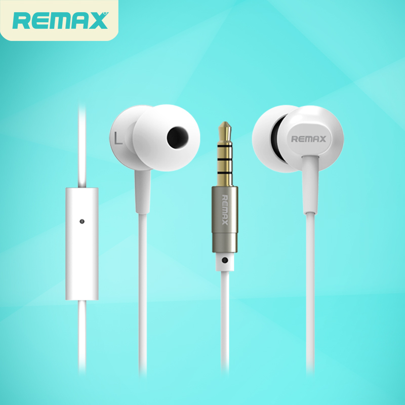 睿量(REMAX) 手机耳机入耳式 多功能线控立体声带麦音乐耳机 粉色