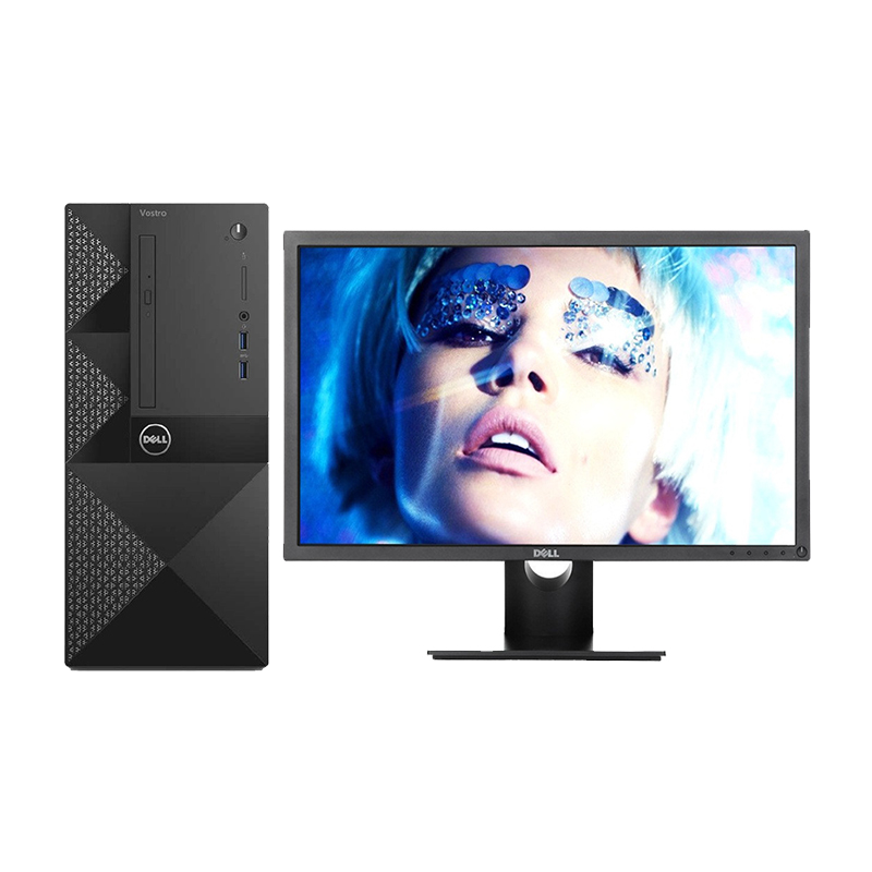 戴尔(DELL)成就Vostro3653-R13N8商用台式电脑整机 19.5英寸屏(I3-6100 4G 500G)