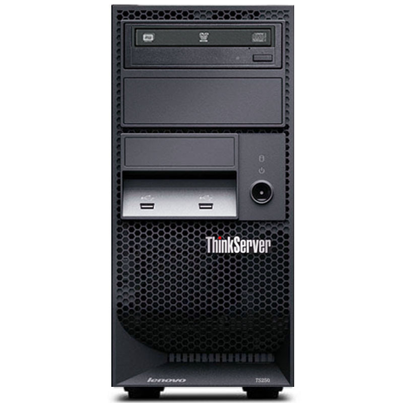 联想(Lenovo)ThinkServer TS250服务器主机(E3-1225v5 4G 2T 4x3.5盘位DVD)