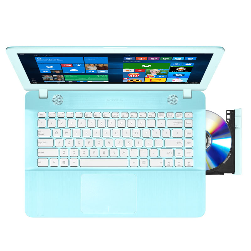 华硕(ASUS)F441UV 14英寸轻薄本笔记本电脑(I5-7200 4G 500GB 920MX 2G独显 湖蓝)