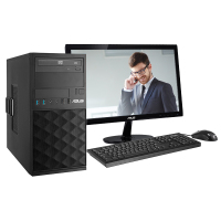 华硕(ASUS)商用台式电脑BM3CD-G3954001(G3900 4G 500G 无光驱 WIN7 19.5英寸)
