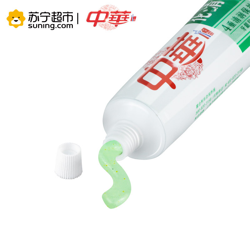 [苏宁超市]中华花清护清菊百合味牙膏180gX54支(整箱销售)