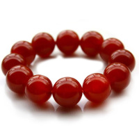 左传 优质红玛瑙手链 大气高档玛瑙手串 16mm 13颗/串