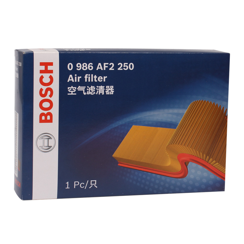 国产博世(Bosch)空气滤清器0986AF2250福克斯1.8L/2.0L/沃尔沃C30/1.6/2.0/S40II高清大图