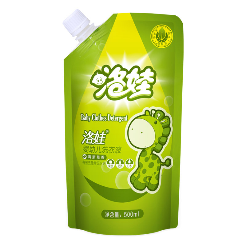 洛娃婴幼儿洗衣液草香500ml袋装