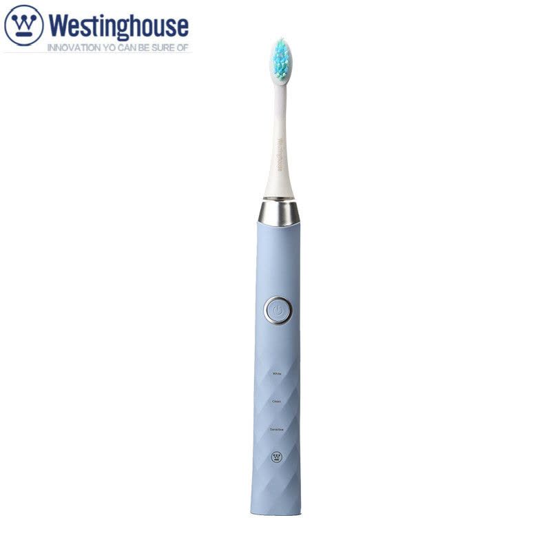 西屋(Westinghouse)电动牙刷WT-301B(清新蓝)成人充电声波震动式牙刷 31000次/分钟 清洁美白牙齿图片