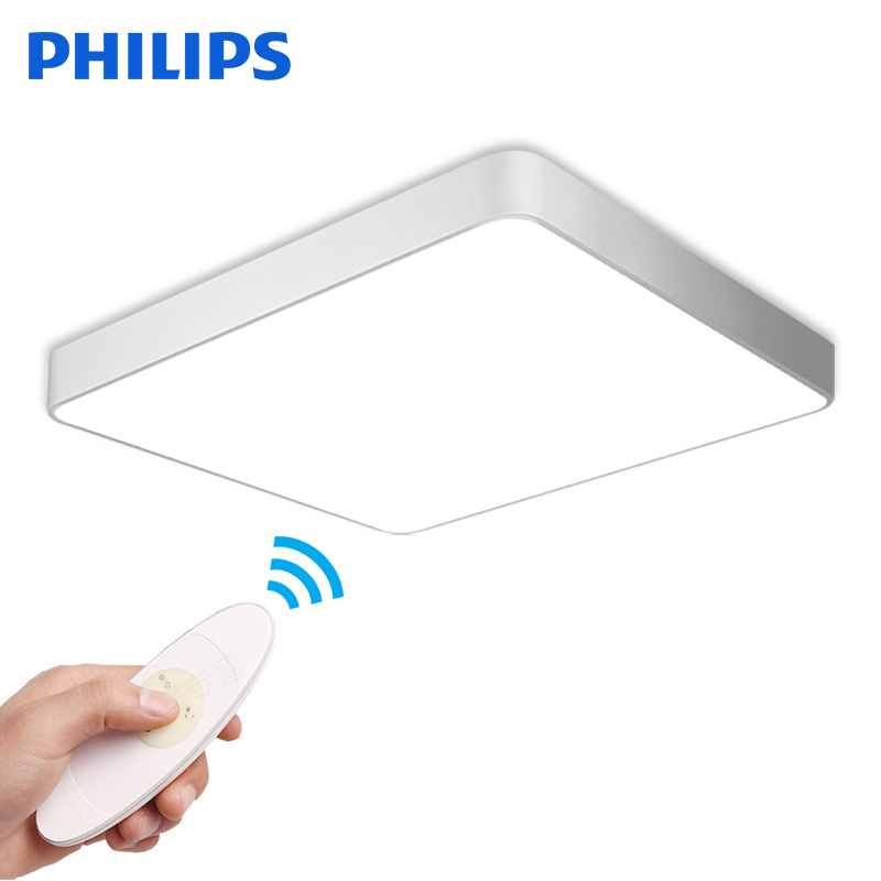 飞利浦（PHILIPS）方形LED简约现代吸顶灯 品轩大卧室灯客厅灯饰 简约节能吸顶灯具 Philips品轩