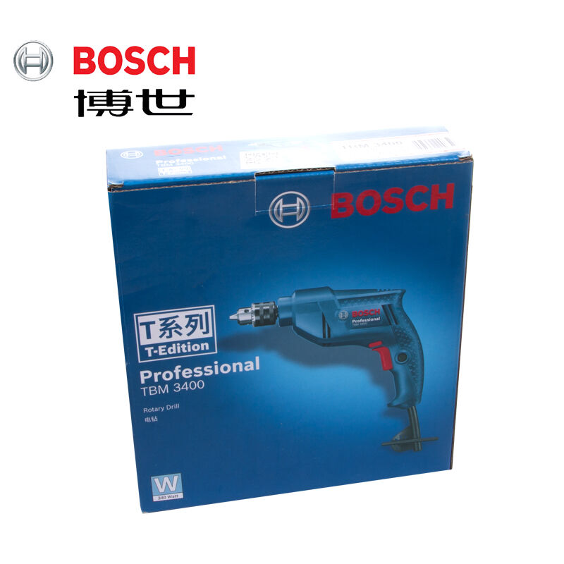 [苏宁自营]博世(BOSCH)博世电钻家用 TBM3400手电钻/手枪钻/正反调速电动螺丝刀/起子机