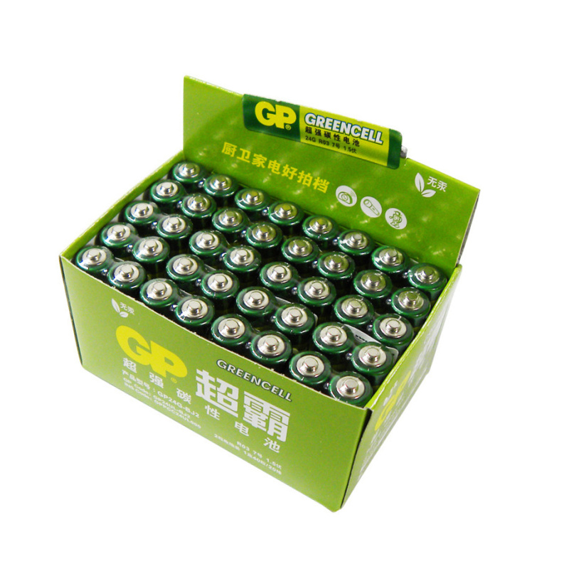 GP超霸通用7号七号40粒碳性干电池儿童玩具体重秤批发遥控器鼠标电池