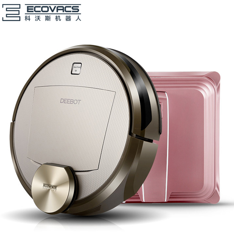 科沃斯(Ecovacs)扫地擦窗套餐DR95+W830(玫瑰金)智能扫地擦地机器人擦窗