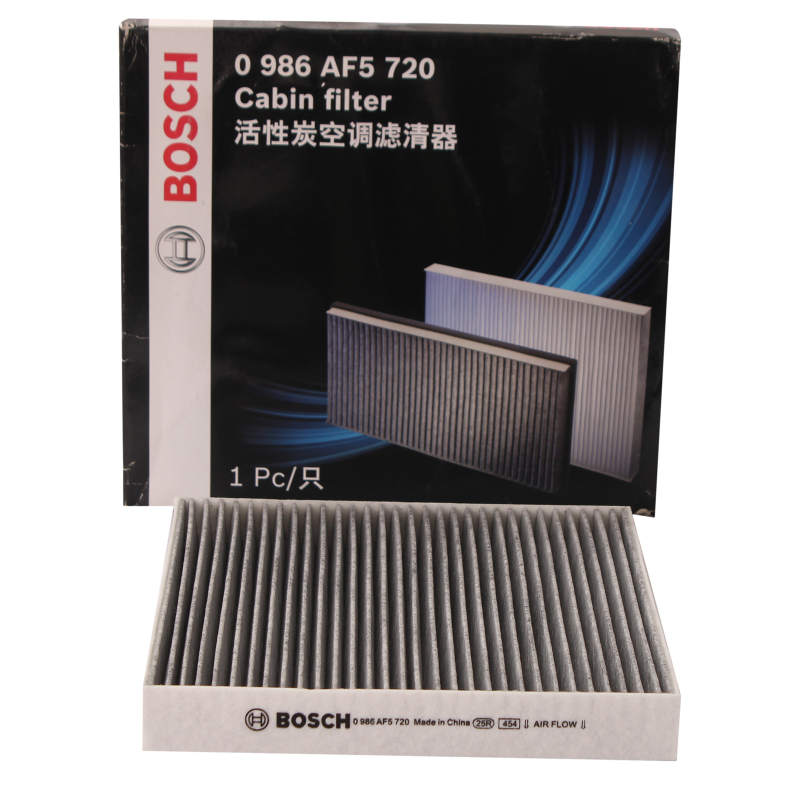 博世(Bosch)活性炭空调滤清器0986AF5720(锋范1.5L/1.8L/飞度1.3L/1.5L/ 凌派 1.8)