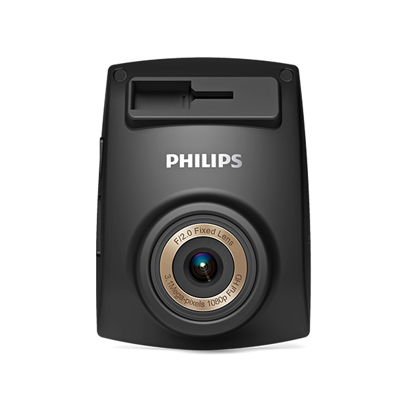 飞利浦(Philips)车载行车记录仪 ADR800s 动态夜视记录仪 高清防碰瓷 智能车载记录 专业级大广角