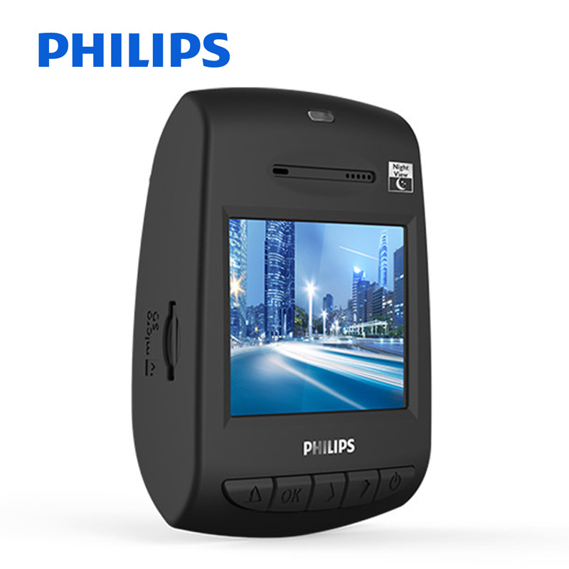 飞利浦(Philips)车载行车记录仪 ADR800s 动态夜视记录仪 高清防碰瓷 智能车载记录 专业级大广角