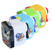 得力(deli)优酷0672机甲先锋系列削笔机(蓝)(12只装)