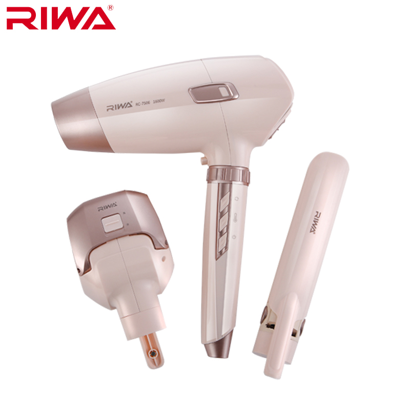 雷瓦(RIWA) RC-7506卷发器电吹风多功能百变造型器三合一美发造型套装