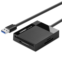 福正 绿联 读卡器高速USB3.0四合一多功能相机SD tf CF MS卡 otg读卡器