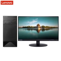 联想(Lenovo)30600I 办公台式电脑 +21.5双超显示器(G3900 4G 500G 无光驱 Win10H)