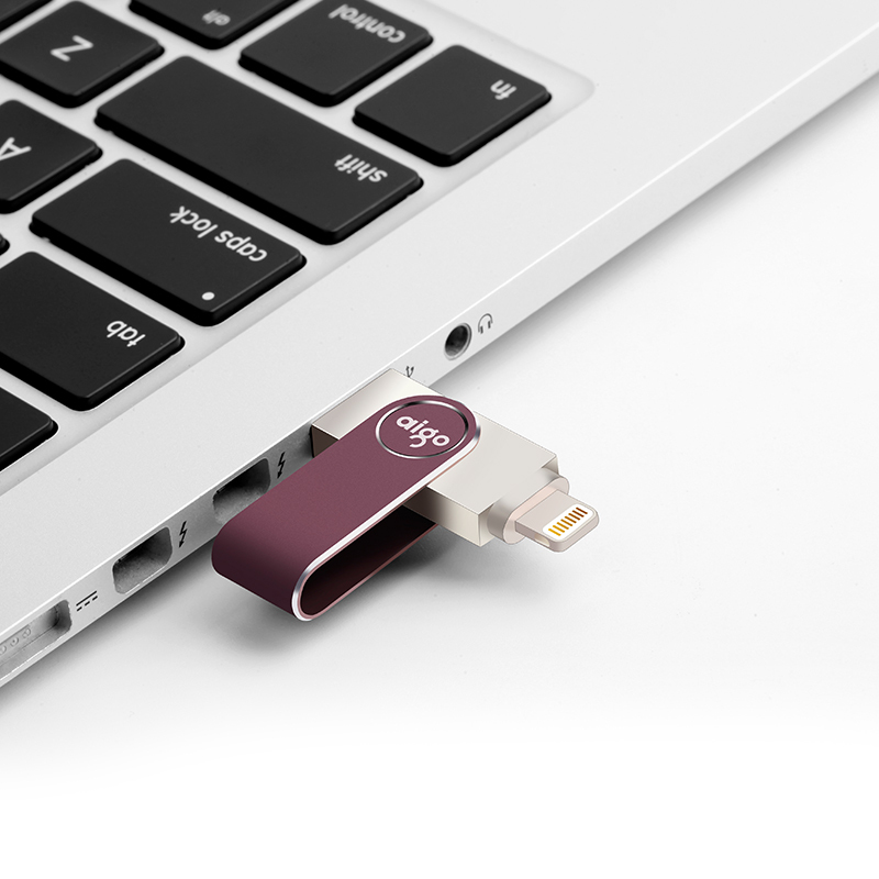 爱国者(aigo)64G苹果手机U盘 U365 USB3.0苹果官方MFI认证 iPhone和iPad双接口手机电脑用