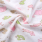 [苏宁自营]龙之涵婴儿三层纱布婴儿浴巾 纯棉透气舒适可做盖毯 baby乐园粉