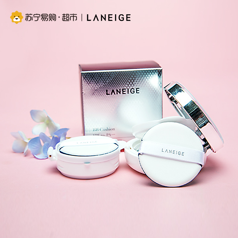 兰芝LANEIGE气垫粉凝霜21# SPF50+ PA+++ 15g*2
