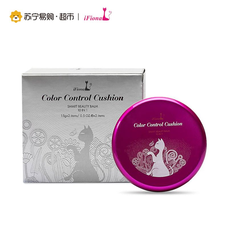 菲奥娜iFiona雪融多效花漾粉凝CC霜15g*2 遮瑕保湿