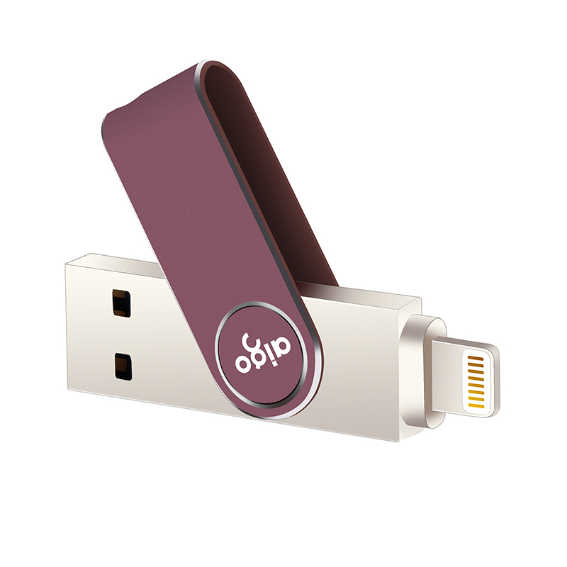 爱国者(aigo)64G苹果手机U盘 U365 USB3.0苹果官方MFI认证 iPhone和iPad双接口手机电脑用
