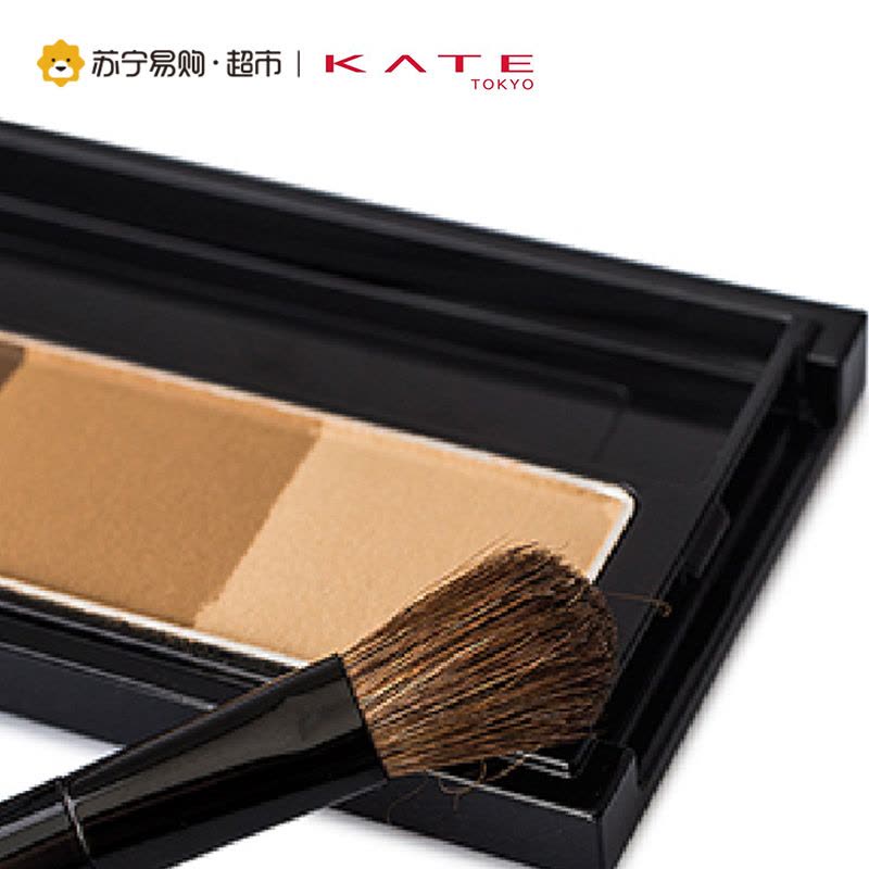 凯朵KATE造型三色眉粉(EX-4/3g)眉形自然 防止晕染图片