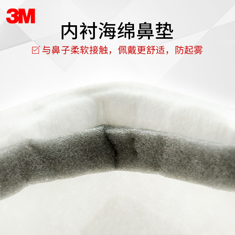 3M 儿童口罩 8130SCN KN90 头戴式 防PM2.5 防雾霾 带鼻夹 秋冬 无纺布配件 冬季防护口罩 单包2只