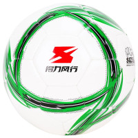 得力(deli)风行F1206 4号PU机缝足球(绿色)