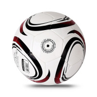 得力(deli)风行F1201TPU5号机缝足球(白+红)(个)