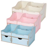 得力(deli)9116组合多功能收纳盒(红色)