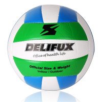 得力(deli)风行F1205 4号PVC机缝足球(黑+白)