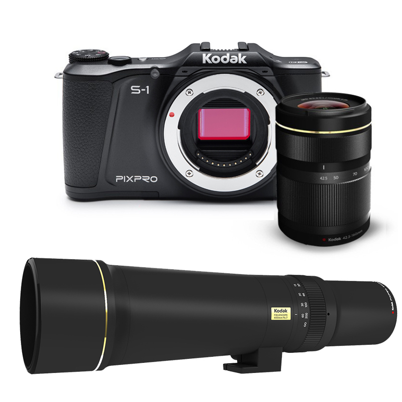 Kodak/柯达 S1(42.5-160mm)套机 黑色 微单相机翻转屏带WIFI