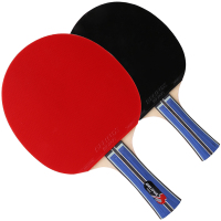 得力(deli)风行F2314乒乓球拍(正红反黑)(个)