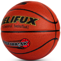 得力(deli)风行F1114高档PU篮球(橙色)